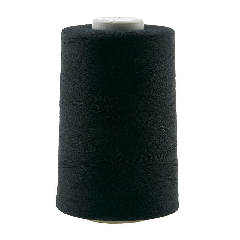 Black OMNI Thread - 6,000 yds (poly-wrapped poly core)
